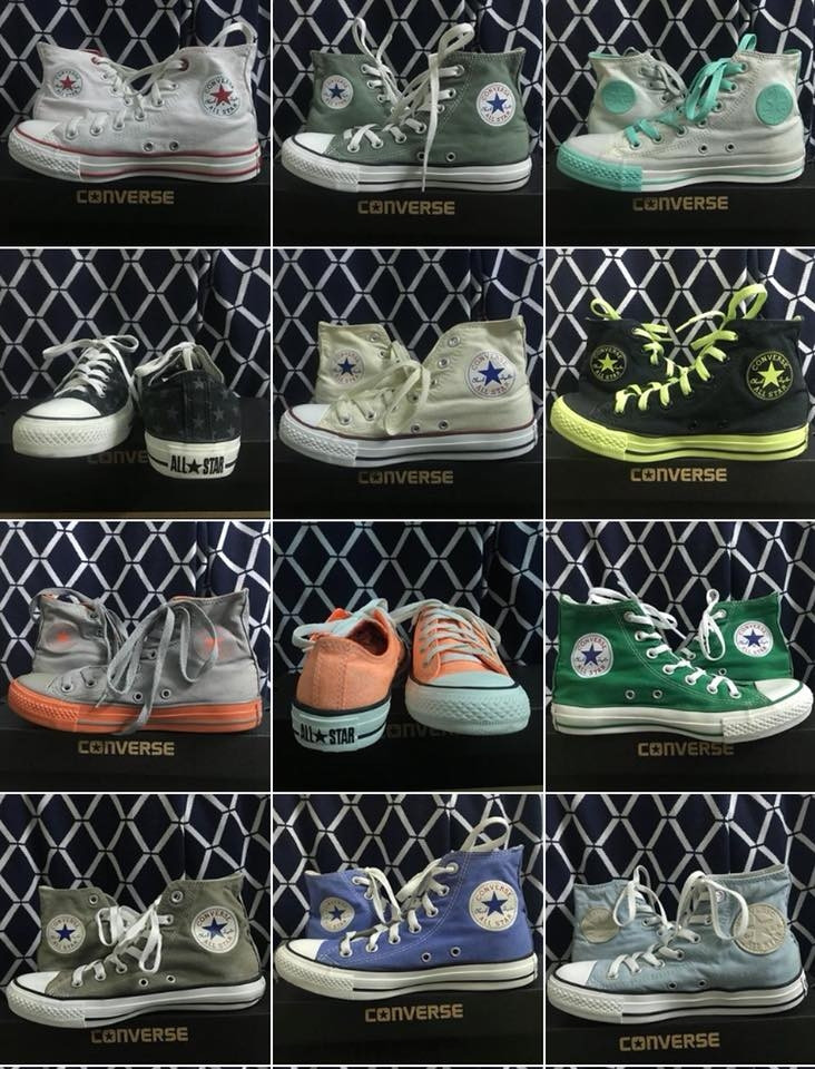 Những mẫu giày Converse khác nhau tại Tiệm giày 2hand.