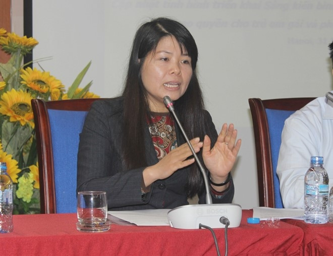 Bà Trần Phương Nhung - Giám đốc Chương trình về Giới của UNESCO: 