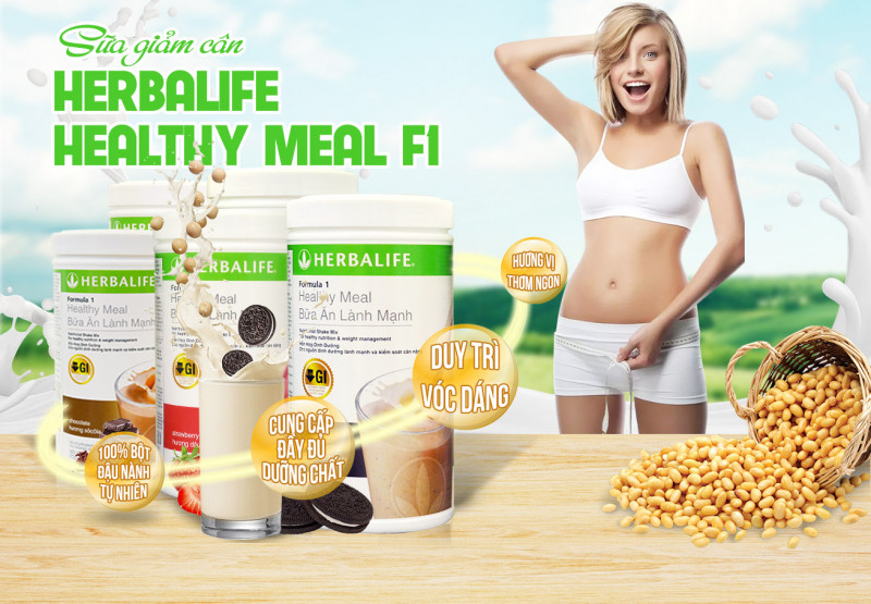 Herbalife F1 có chứa lượng dinh dưỡng mà thức ăn hàng ngày không thể cung cấp cho bạn trong quá trình kiêng khem