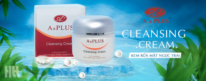 Sữa rửa mặt A&Plus Cleansing Cream dạng kem chiết xuất ngọc trai và thảo dược thiên nhiên