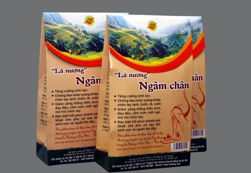 ﻿﻿Lá nương ngâm chân cao cấp Việt Nam