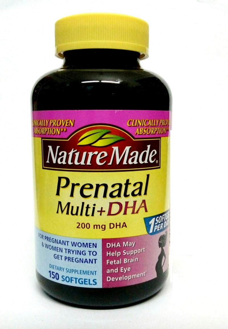 Thực phẩm chức năng Nature's Made Prenatal Multi + DHA