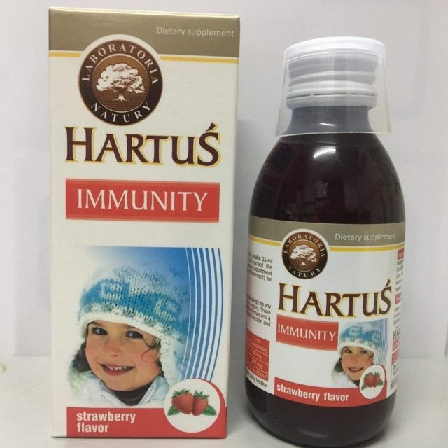 Siro Hartus Immunity Hỗ Trợ Miễn Dịch Cho Trẻ Từ 4 Tháng Tuổi: