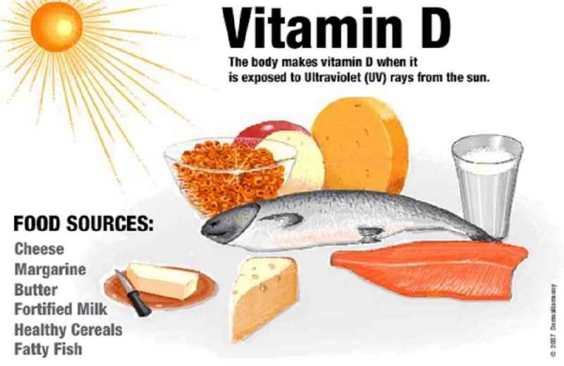 Thực phẩm chứa Vitamin D rất tốt cho não thai nhi