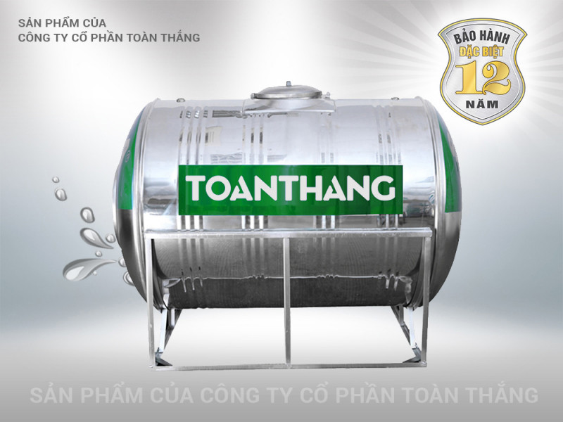 Bồn nước inox Toàn Thắng ngang