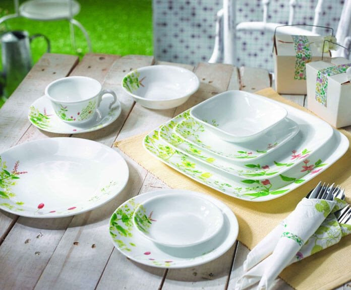 Bộ chén đĩa 8 chiếc CORELLE PROVENCE GARDEN