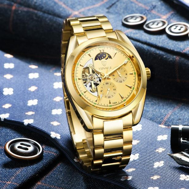 Bộ máy của đồng hồ Tevise được nhập khẩu từ Thụy Sỹ với những thiết kế thời trang và dây đeo được làm từ những chuyên gia hàng đầu.