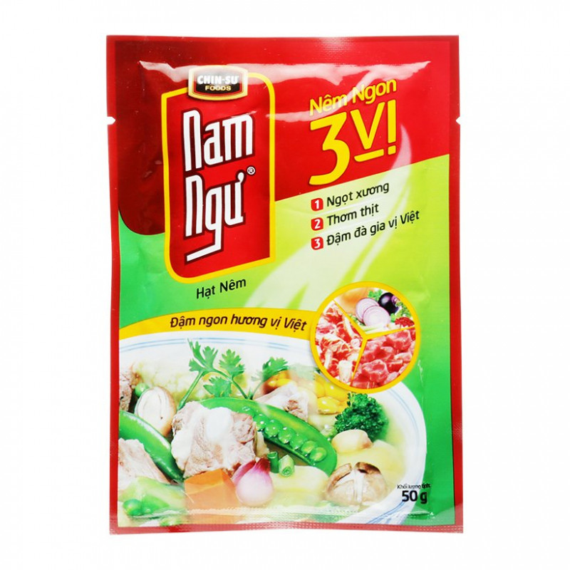 Hạt nêm nêm ngon 3 vị Nam Ngư Chin-su