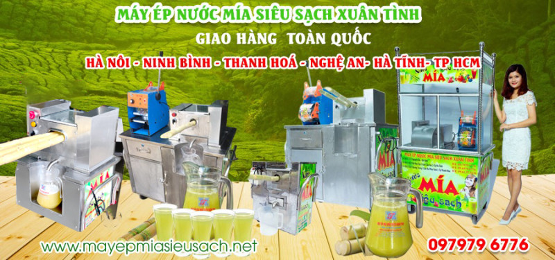 Máy ép nước mía Xuân Tình tại Hà Nội free ship tận nhà