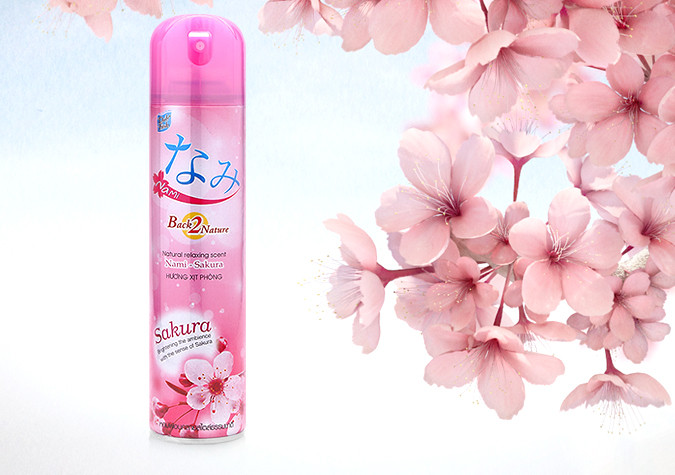 Hương xịt phòng Daily Fresh Nami hương hoa Sakura​