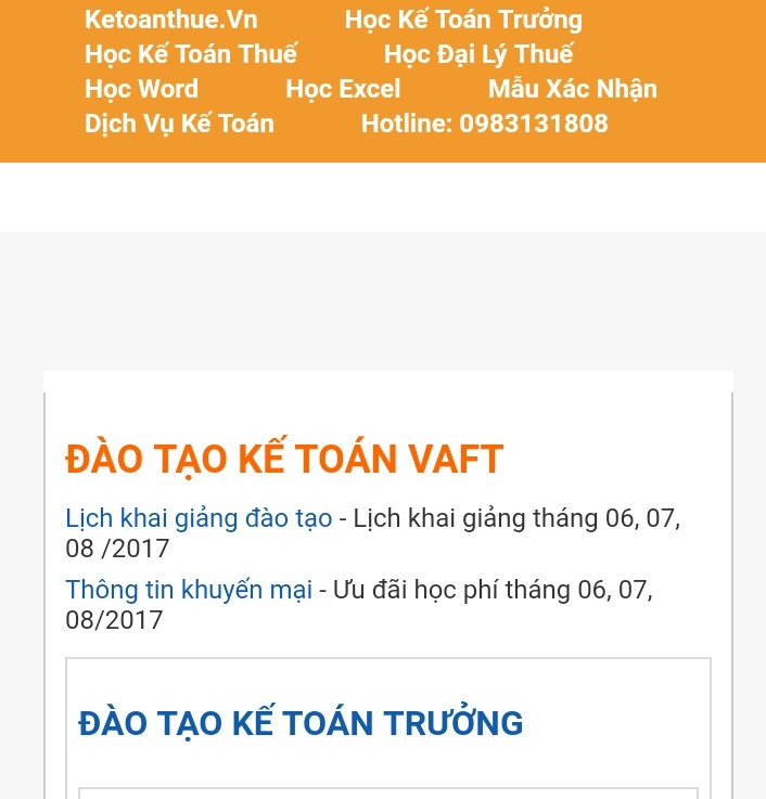 Trung tâm đào tạo kế toán VAFT chi nhánh Đồng Nai