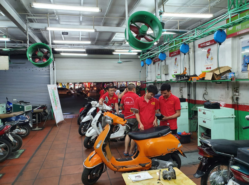 Trung tâm sửa xe và đào tạo nghề sửa xe máy báu FI