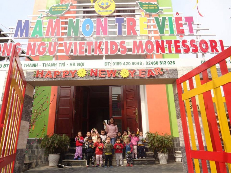 Trường mầm non song ngữ Vietkids Montessori giáo dục trẻ theo phương pháp Montessori - phương pháp được đánh giá là phương pháp giáo dục tiên tiến, khoa học và hoàn thiện nhất trên thế giới hiện nay