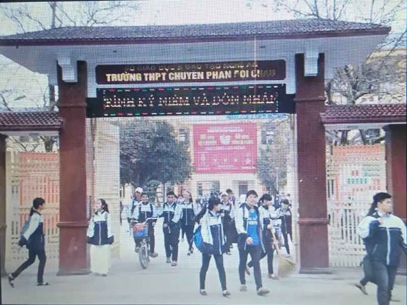 Trường THPT Phan Bội Châu - niềm tự hào của xứ Nghệ.