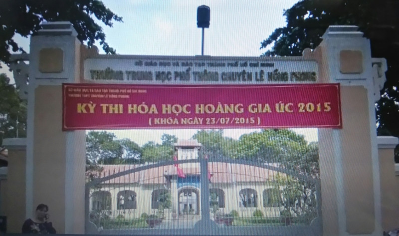 Trường THPT Lê Hồng Phong TP HCM - địa điểm tổ chức kỳ thi Hóa học Hoàng gia Úc năm 2015.