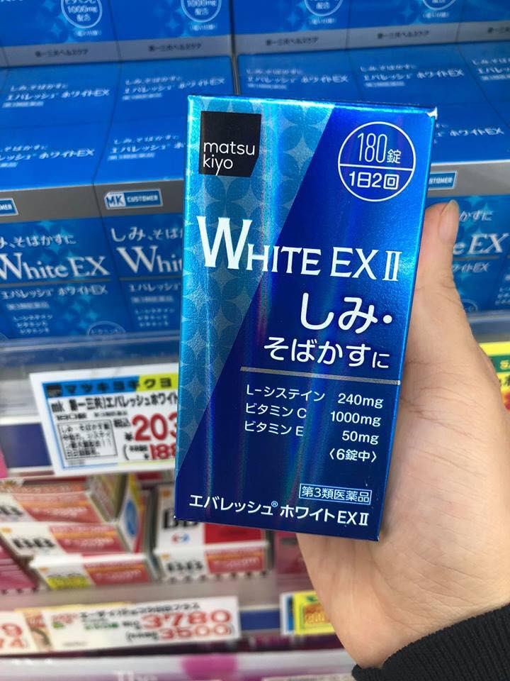 Viên uống trắng da White EX ii 270 viên của Nhật Bản
