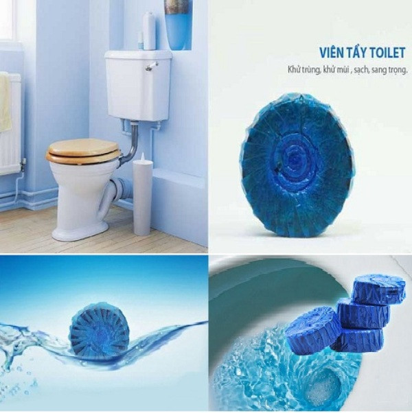 ﻿ Viên khử mùi và tẩy rửa bồn cầu là giải pháp tối ưu giúp cho toilet nhà bạn luôn vệ sinh, sạch sẽ, tẩy sạch các mảng bám.