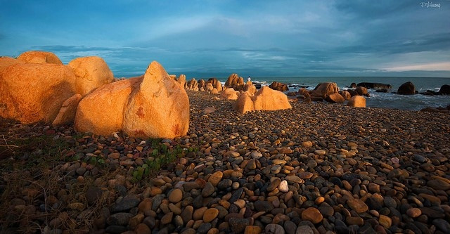 Biển Cổ Thạch được trung tâm sách kỷ lục Việt Nam công nhận là bãi đá có hình dạng và màu sắc đẹp nhất Việt Nam.