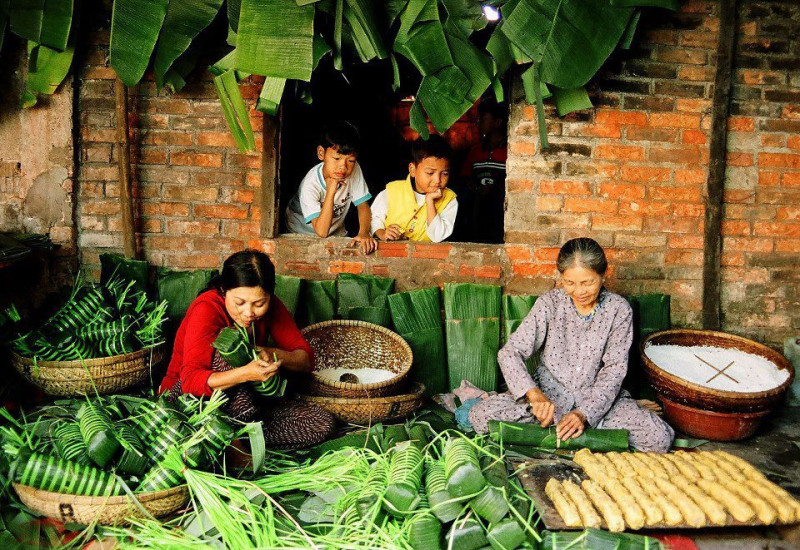 Thuyết minh về bánh chưng ngày Tết bài 4