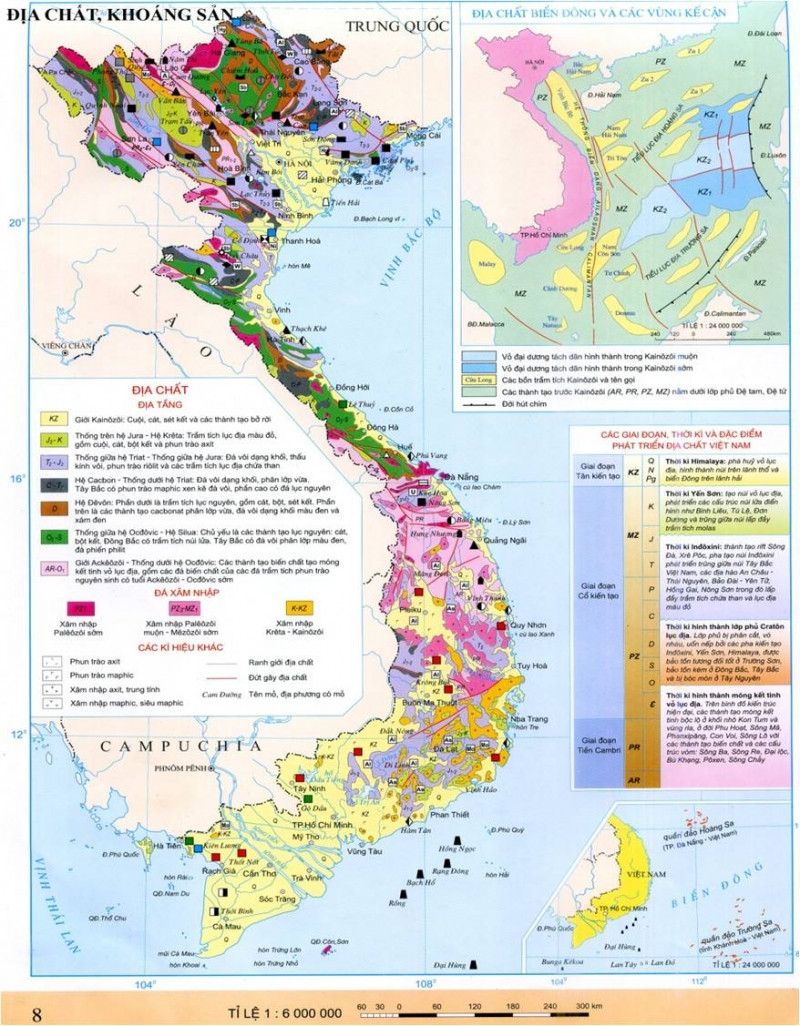 Bản đồ địa chất - khoáng sản Việt Nam