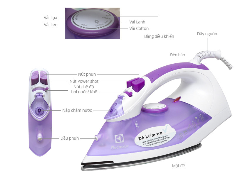 Bàn ủi hơi nước Electrolux ESI4015