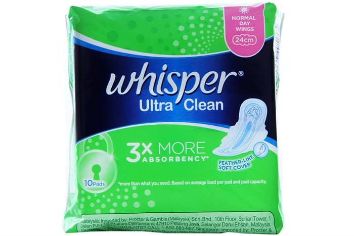 Băng vệ sinh Whisper Ultra Clean 28cm gói 5 miếng