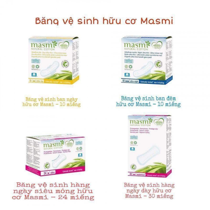 Băng vệ sinh hữu cơ Masmi