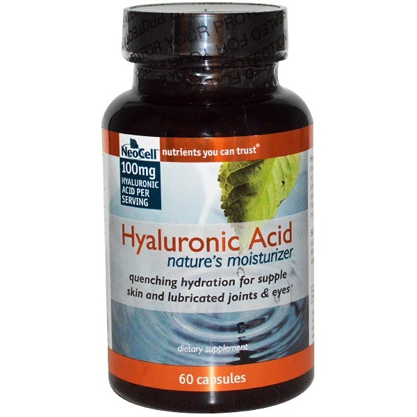 Một loại thực phẩm chức năng cung cấp Hyaluronic Acid dạng viên nang.