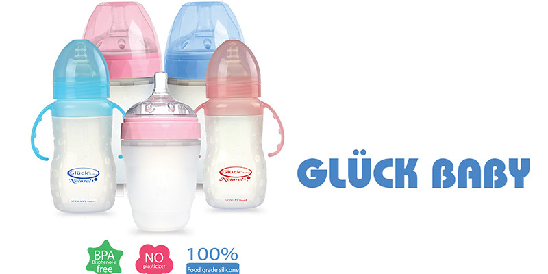 Bình sữa silicone Gluck premium