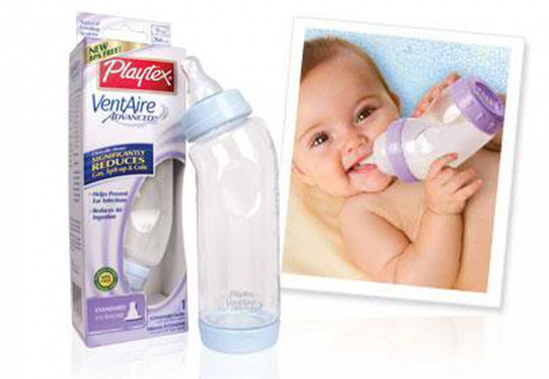 Bình sữa Playtex có cổ cong giúp bé dễ dàng uống hết sữa và bé có thể nằm ở mọi tư thế mà vẫn uống sữa một cách dễ dàng