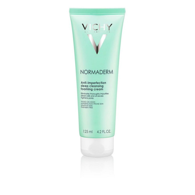 Bộ sản phẩm Sữa rửa mặt dạng kem giúp ngừa mụn & se khít lỗ chân lông Vichy Normaderm Foaming Cream