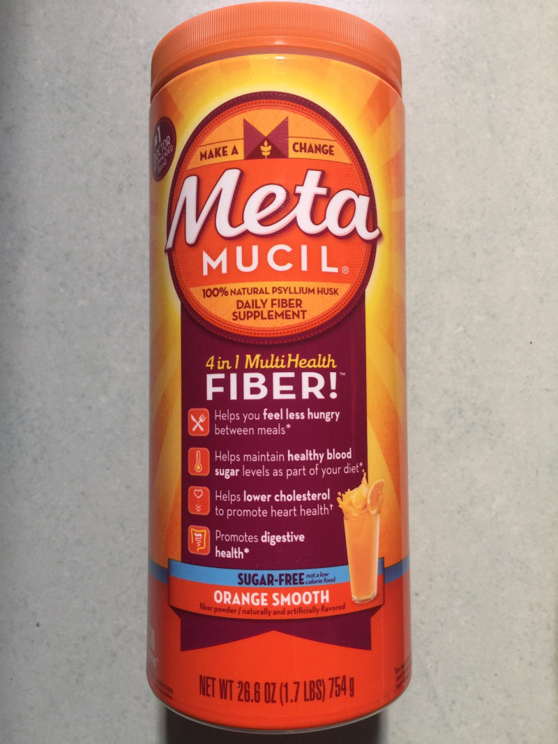 Bột uống bổ sung chất xơ Metamucil Daily Fiber Supplement – Orange Smooth Sugar Free