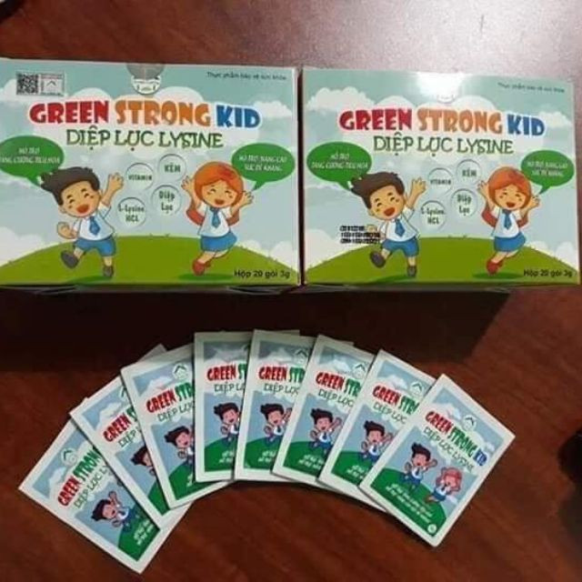 Diệp lục Lysine (Green Strong Kid) bổ sung chất xơ cho bé hết táo bón