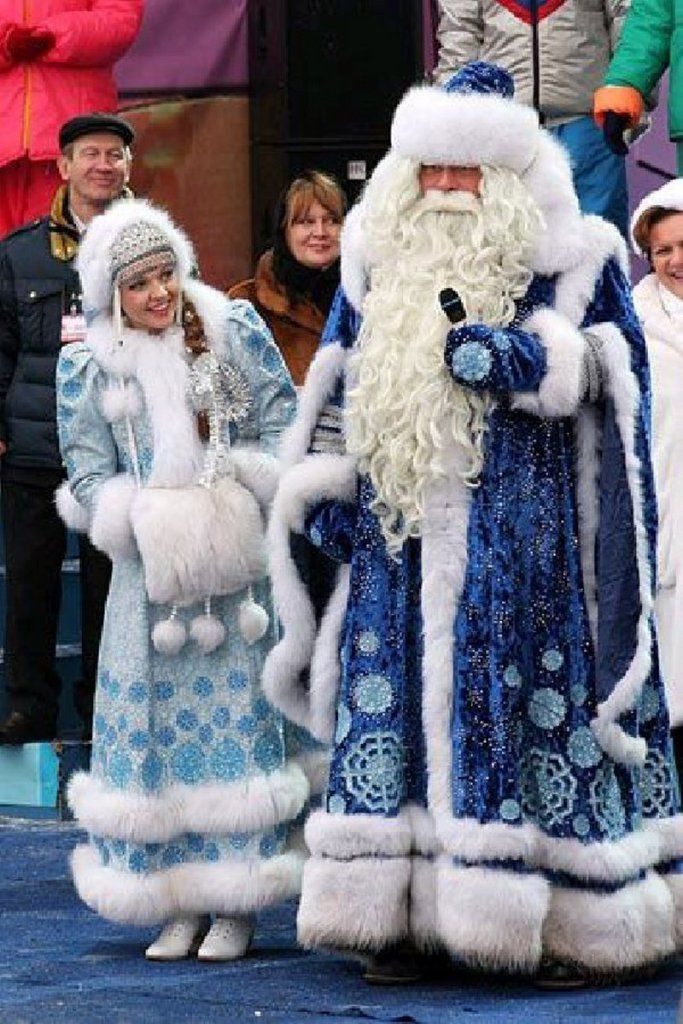 Ông già Noel và công chúa bông tuyết của Ukraina