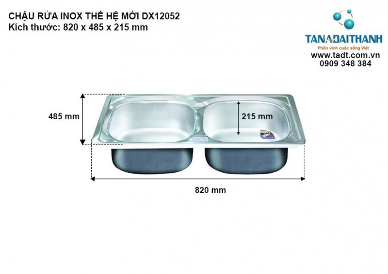 Chậu rửa cao cấp Thế Hệ Mới Đại Thành