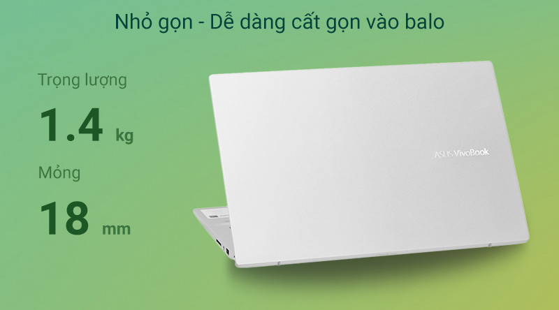 Laptop Asus VivoBook S14 S431 i7 8565U/8GB+32GB/512GB/Win10 (EB131T)