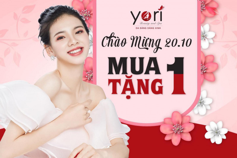 Chương trình khuyến mãi chào mừng ngày 20/10 của Yori Beauty & Spa