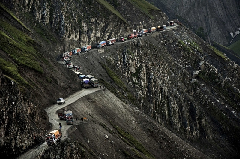 Đường Zoji Pass ở Ấn Độ