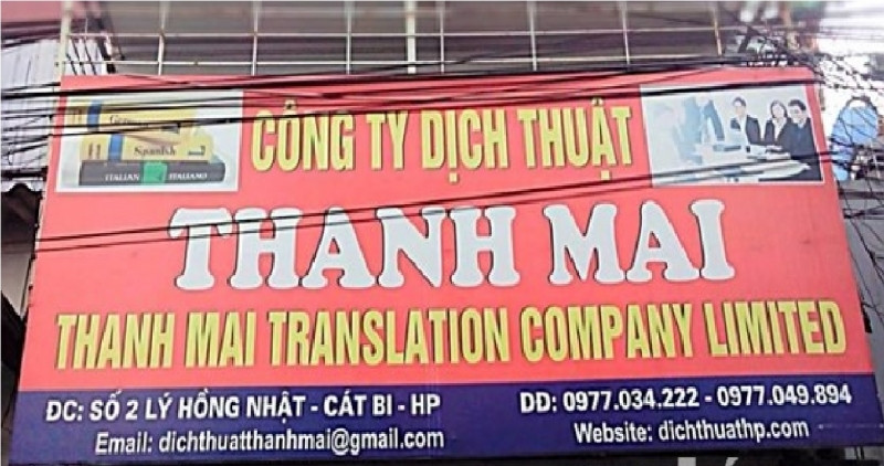 Địa chỉ Công ty Dịch thuật Thanh Mai
