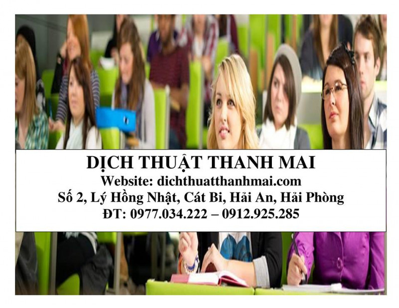 Công ty TNHH Dịch thuật Thanh Mai
