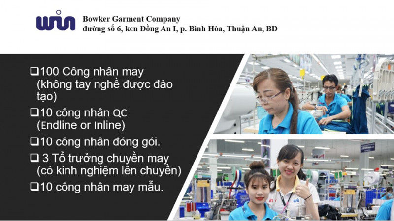 Công Ty TNHH May Mặc BowKer Việt Nam