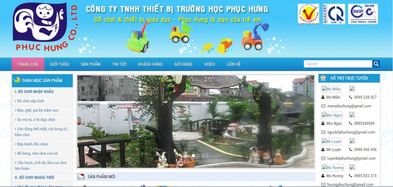 Công ty TNHH thiết bị trường học Phục Hưng