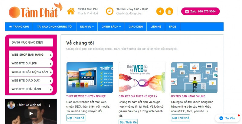 Thiết kế web Tâm Phát