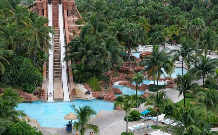 Công viên nước Aquaventure với diện tích 141 mẫu vuông luôn sẵn sàng chào đón du khách đến với khu nghỉ dưỡng Atlantis.
