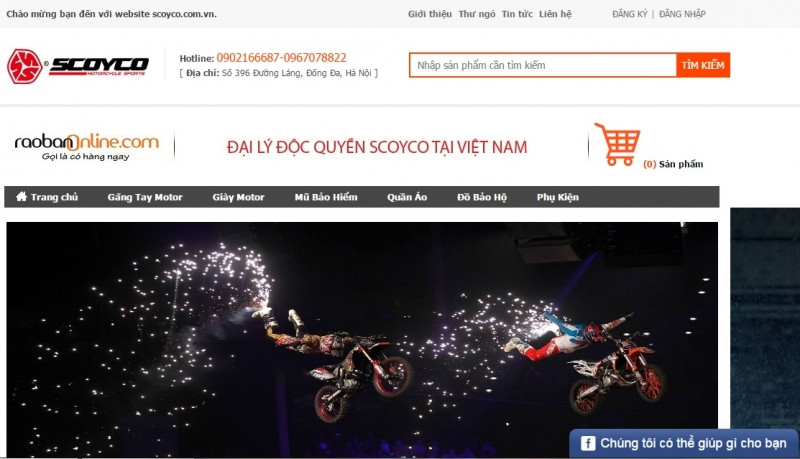 Website của Scoyco Việt Nam