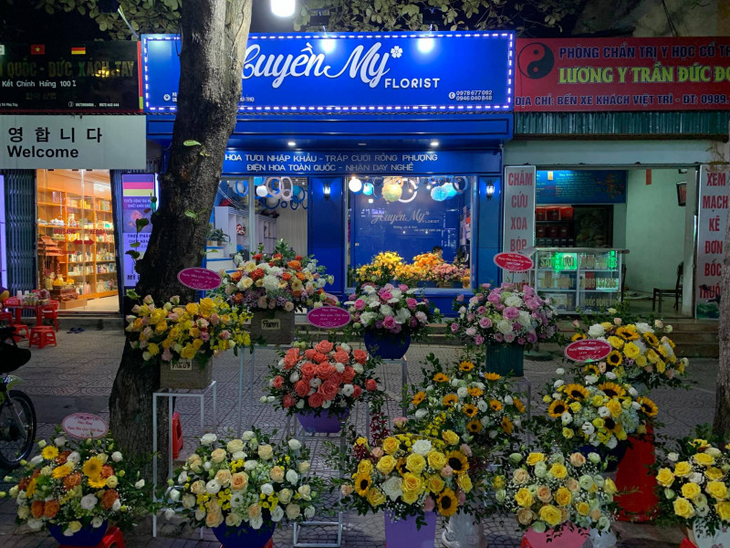 Tiệm hoa xinh đẹp nằm gần Bến xe Thành phố