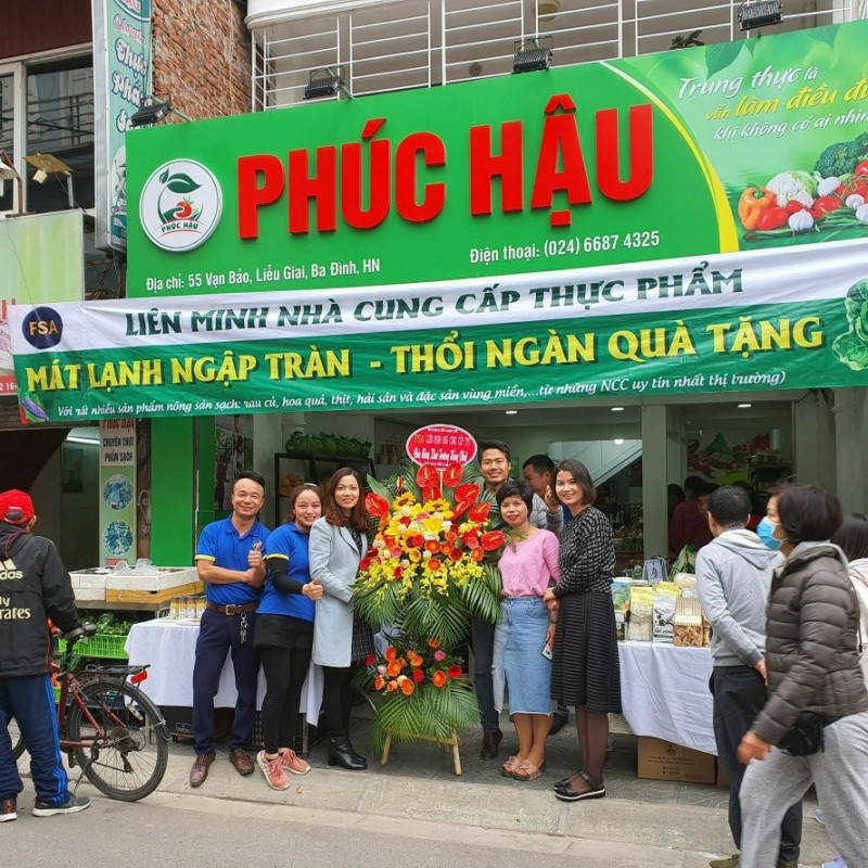 Khai trương Thực Phẩm Sạch Phúc Hậu.