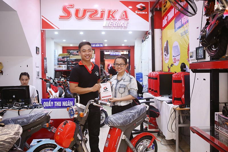 Cửa hàng xe đạp điện Suzika tại TPHCM