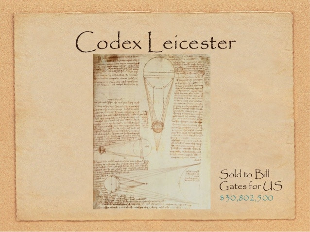 Cuốn sách chép tay Leicester của Leonardo Da Vinci