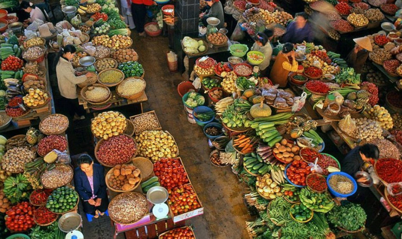 Chợ nông sản Đà lạt